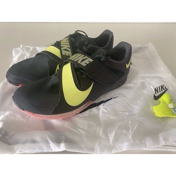 Men’s Sz 9 Nike Air Zoom LJ Elite Track & Field Jumping Spikes CT0079-001 W/Bag - Picture 8 of 10